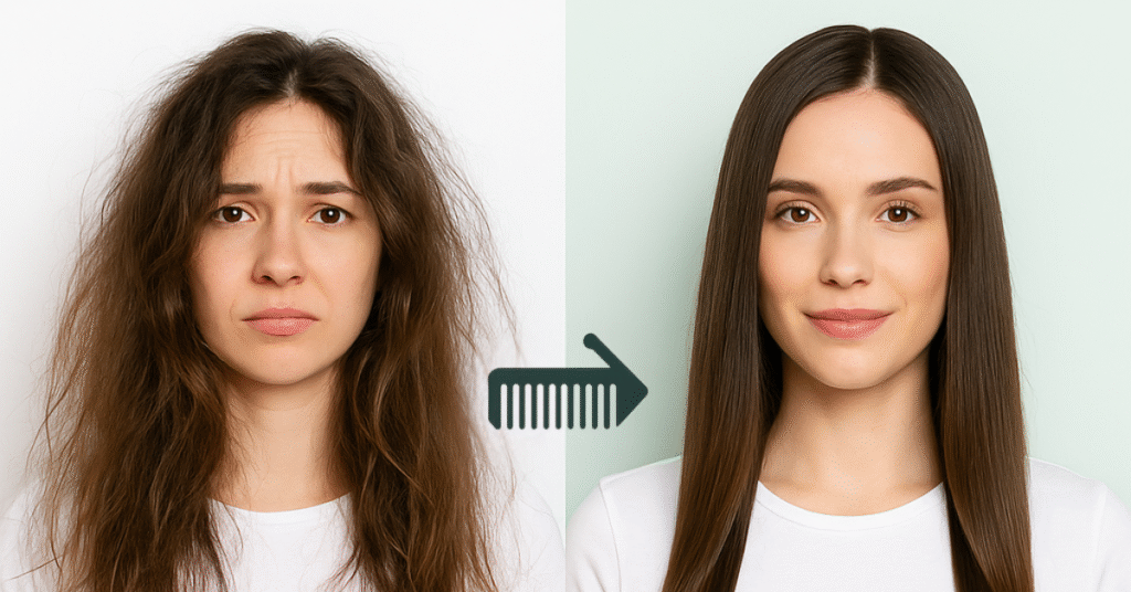 Neem Wood Comb with HairPro 16 Products