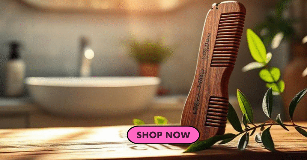 Neem wood comb with natural hair oil – benefits of neem comb for hair